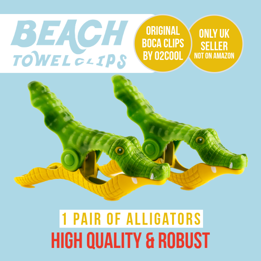 Alligators - BOCA Beach Towel Clips