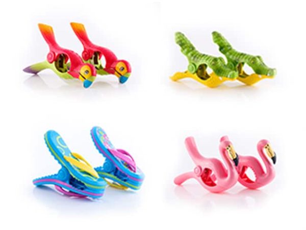 Various Beach Towel Clips