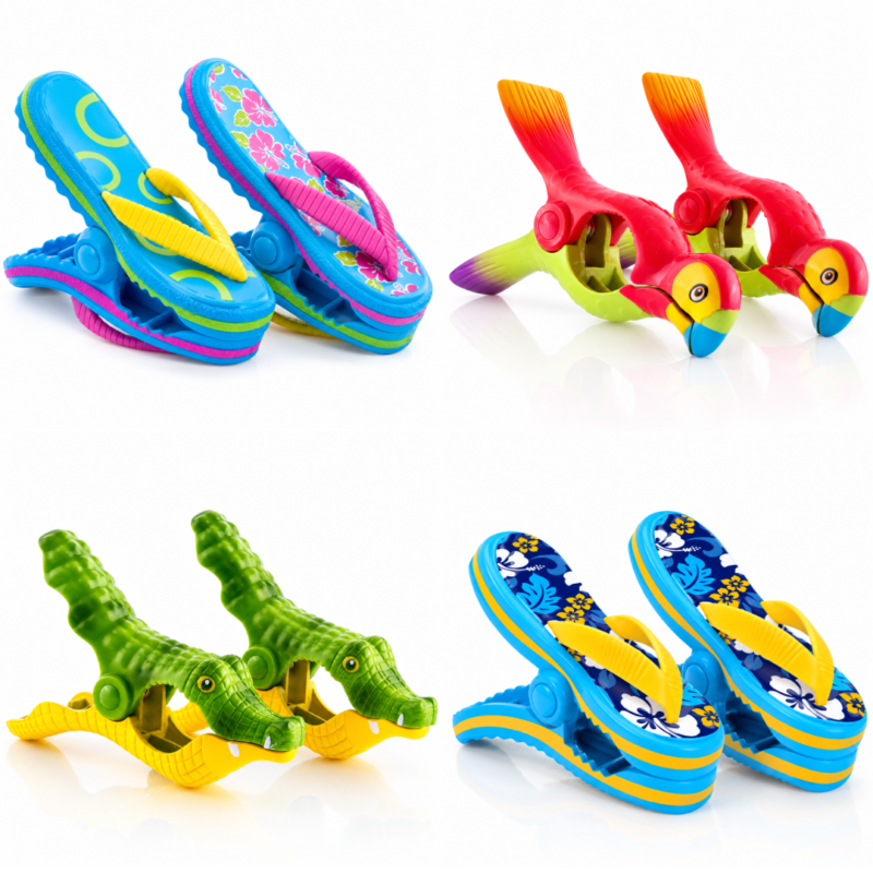 Beach Towel Clips - Family Pack Boca Clip®